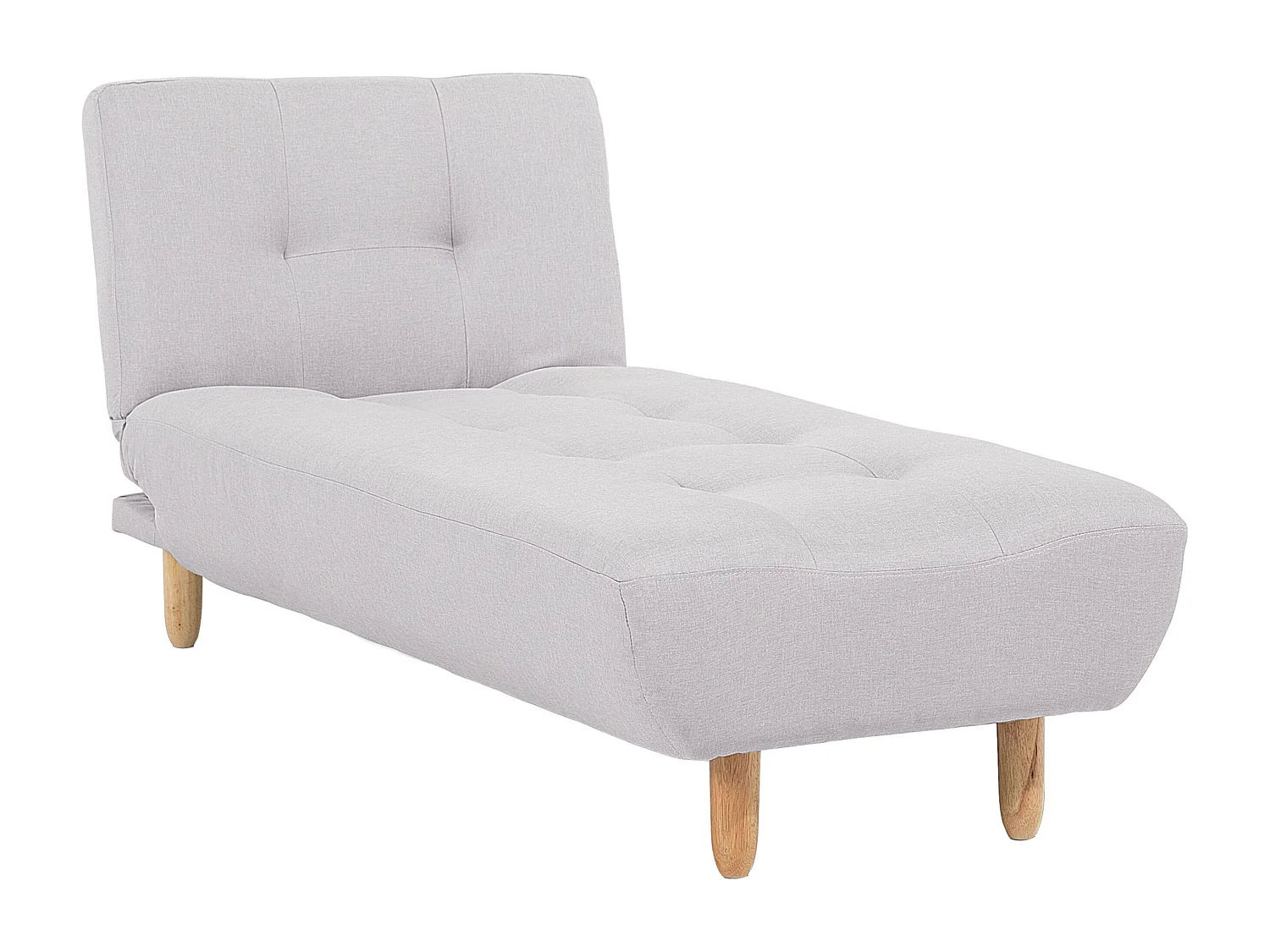 Chaise longue ALSTEN Tissu Gris clair