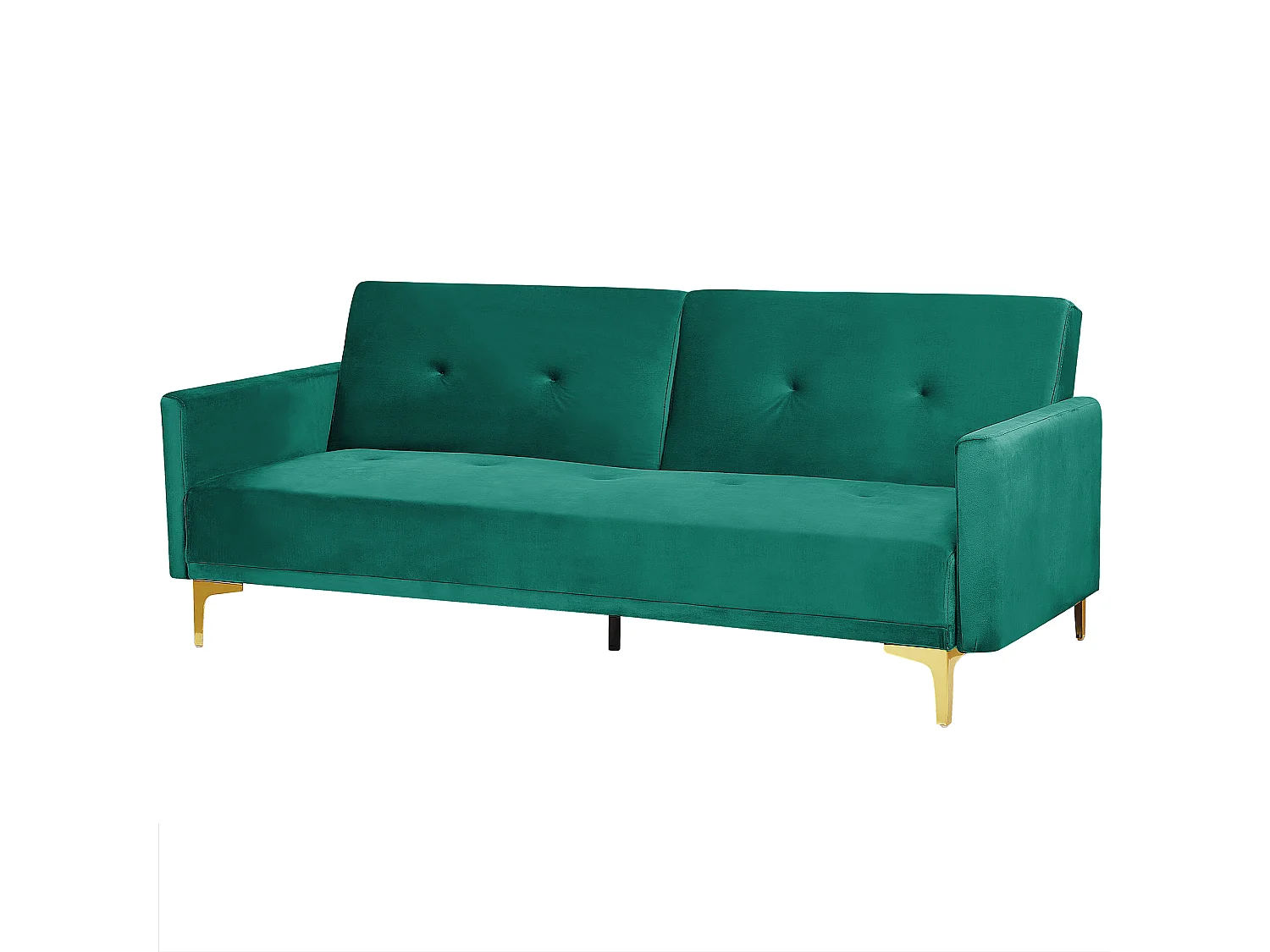 Canapé-lit 3 places LUCAN Velours Vert émeraude