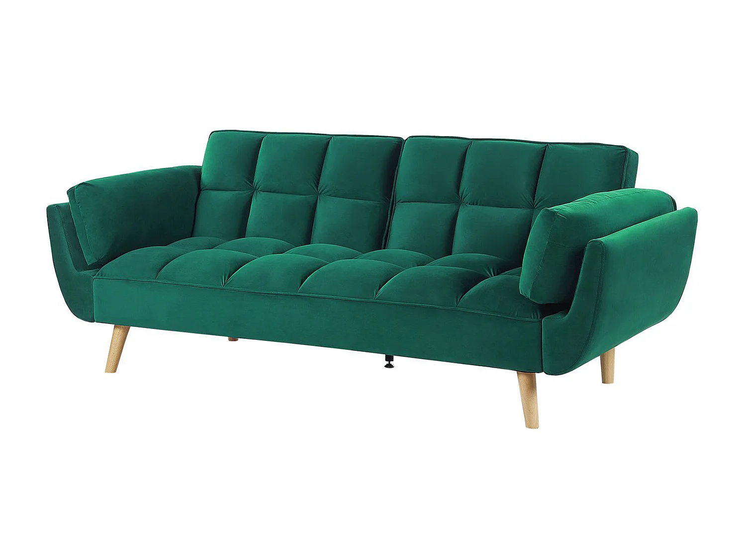 Canapé-lit 3 places ASBY Velours Vert