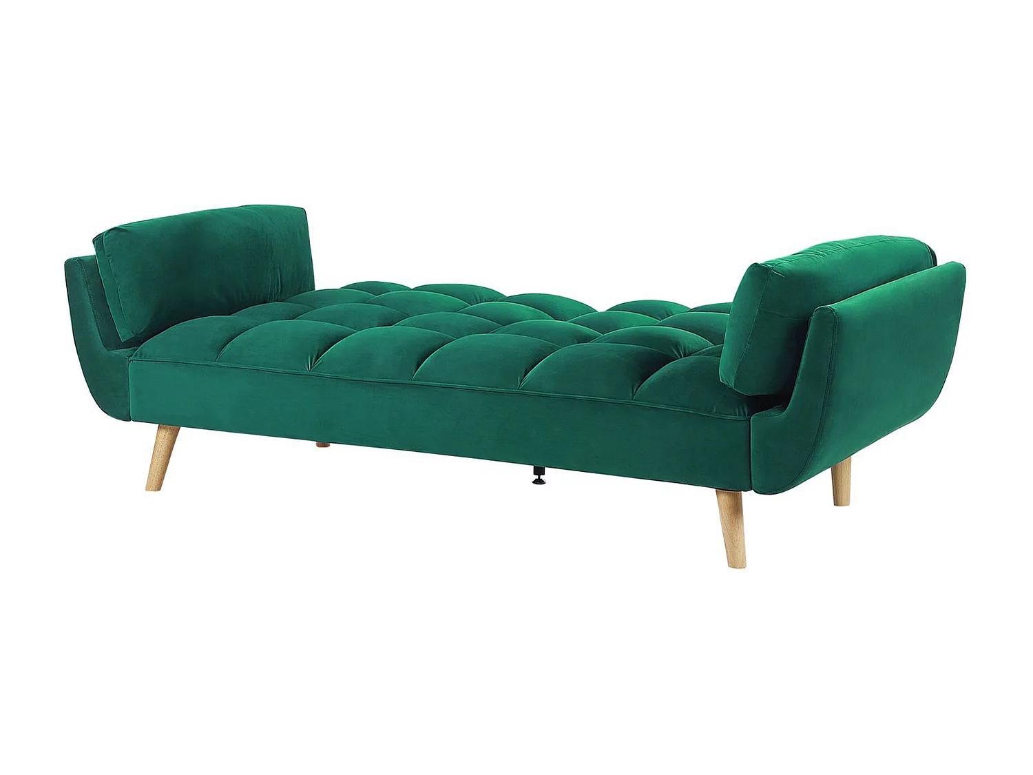 Canapé-lit 3 places ASBY Velours Vert