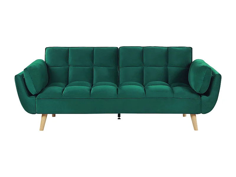 Canapé-lit 3 places ASBY Velours Vert