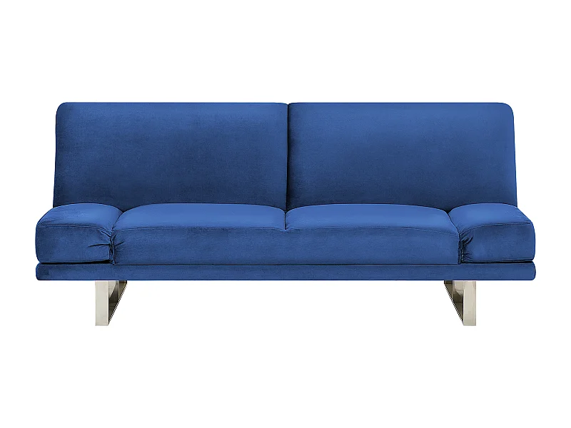 Slaapbank YORK Fluweel Marineblauw 2-zitter