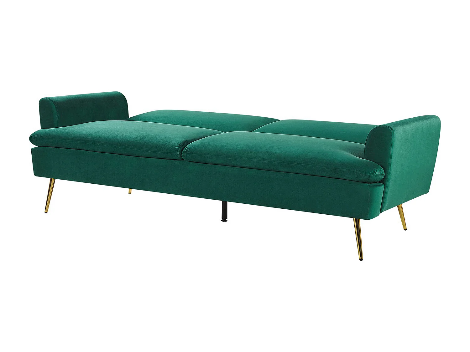 Moderner 3-Sitzer Sofa Samtstoff dunkelgrün Vettre