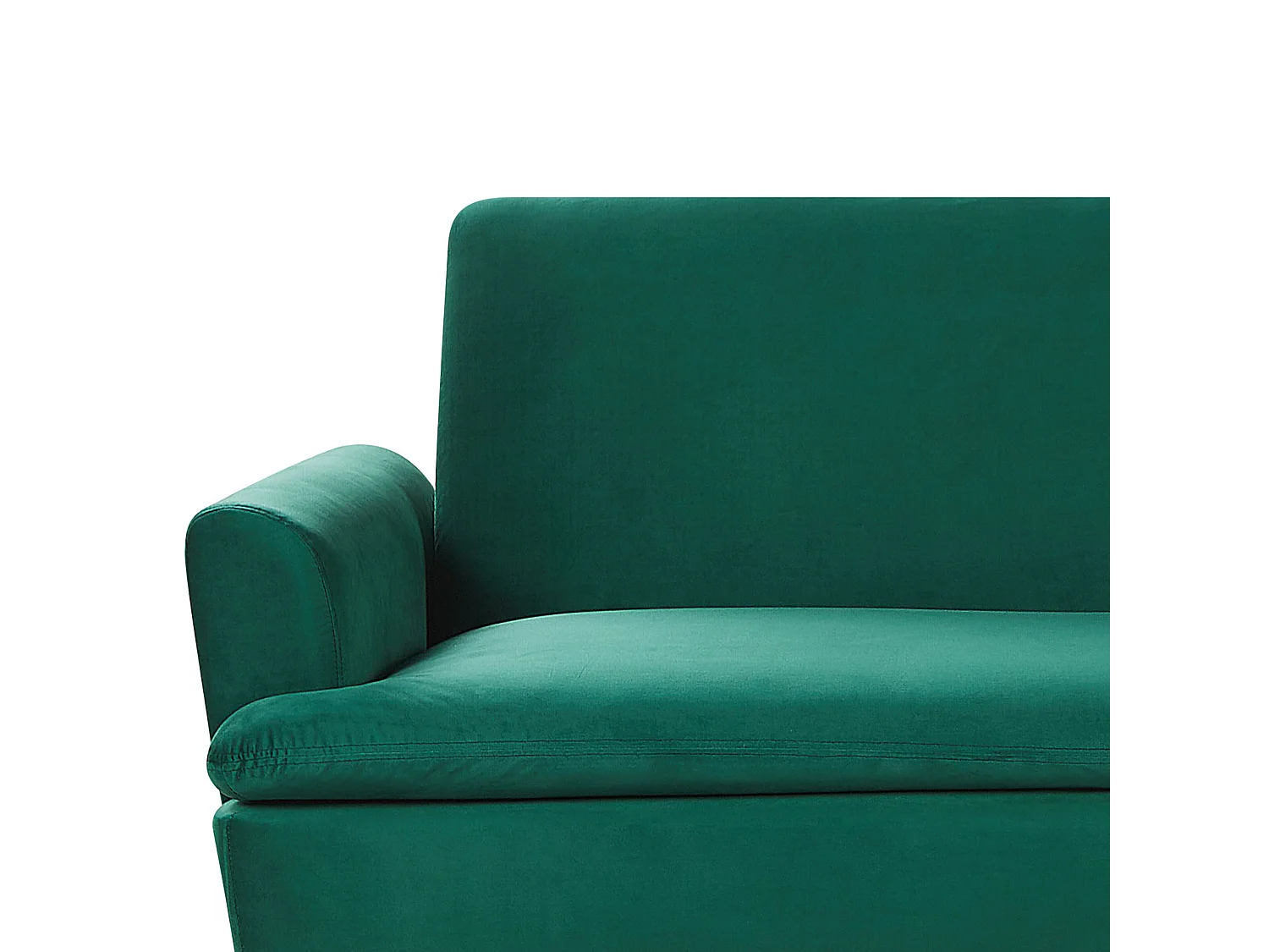 Moderner 3-Sitzer Sofa Samtstoff dunkelgrün Vettre