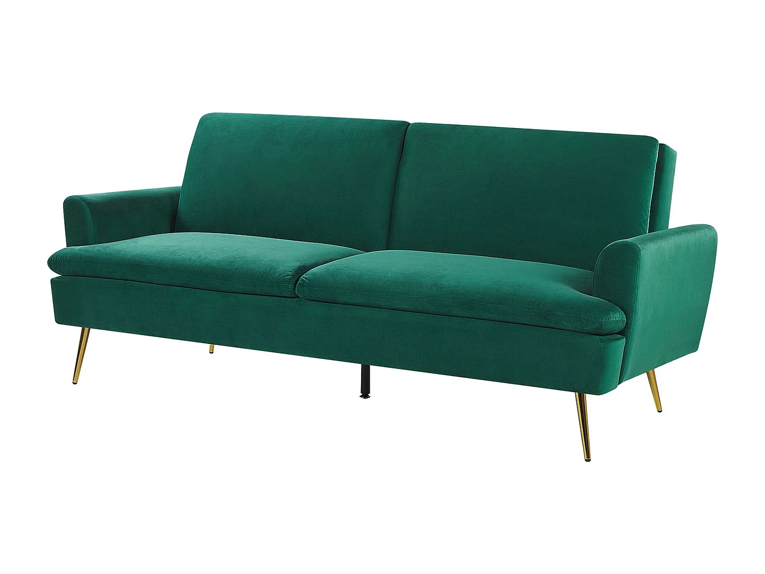 Sofá-cama VETTRE Veludo Verde escuro 3 lugares