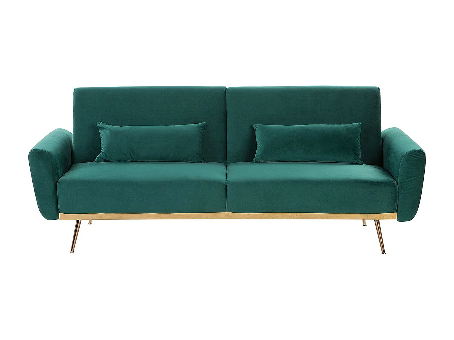 Divano letto EINA Velluto Verde smeraldo 3 posti