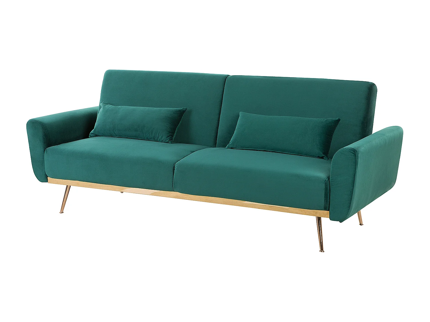 Divano letto EINA Velluto Verde smeraldo 3 posti