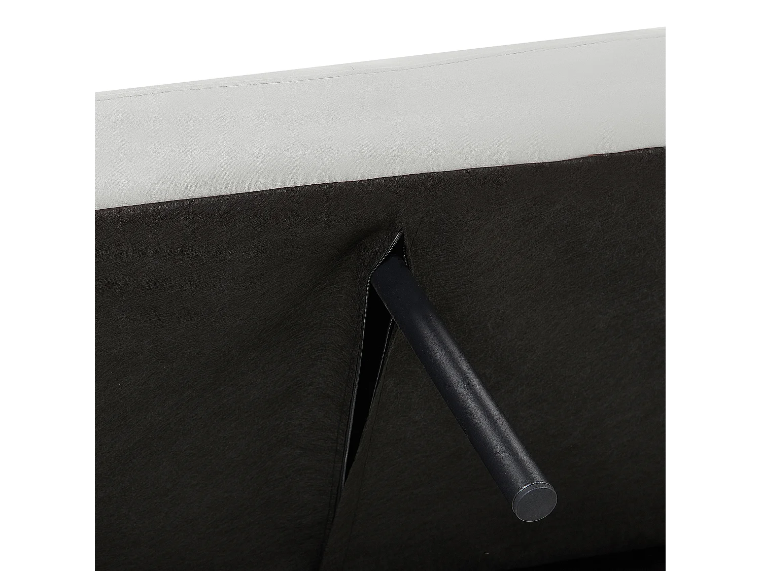 Divano letto VIMMERBY Velluto Grigio chiaro 3 posti