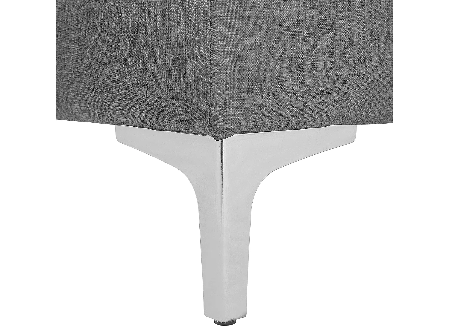 Canapé-lit modulable en forme de U 5 places ABERDEEN Tissu Gris clair