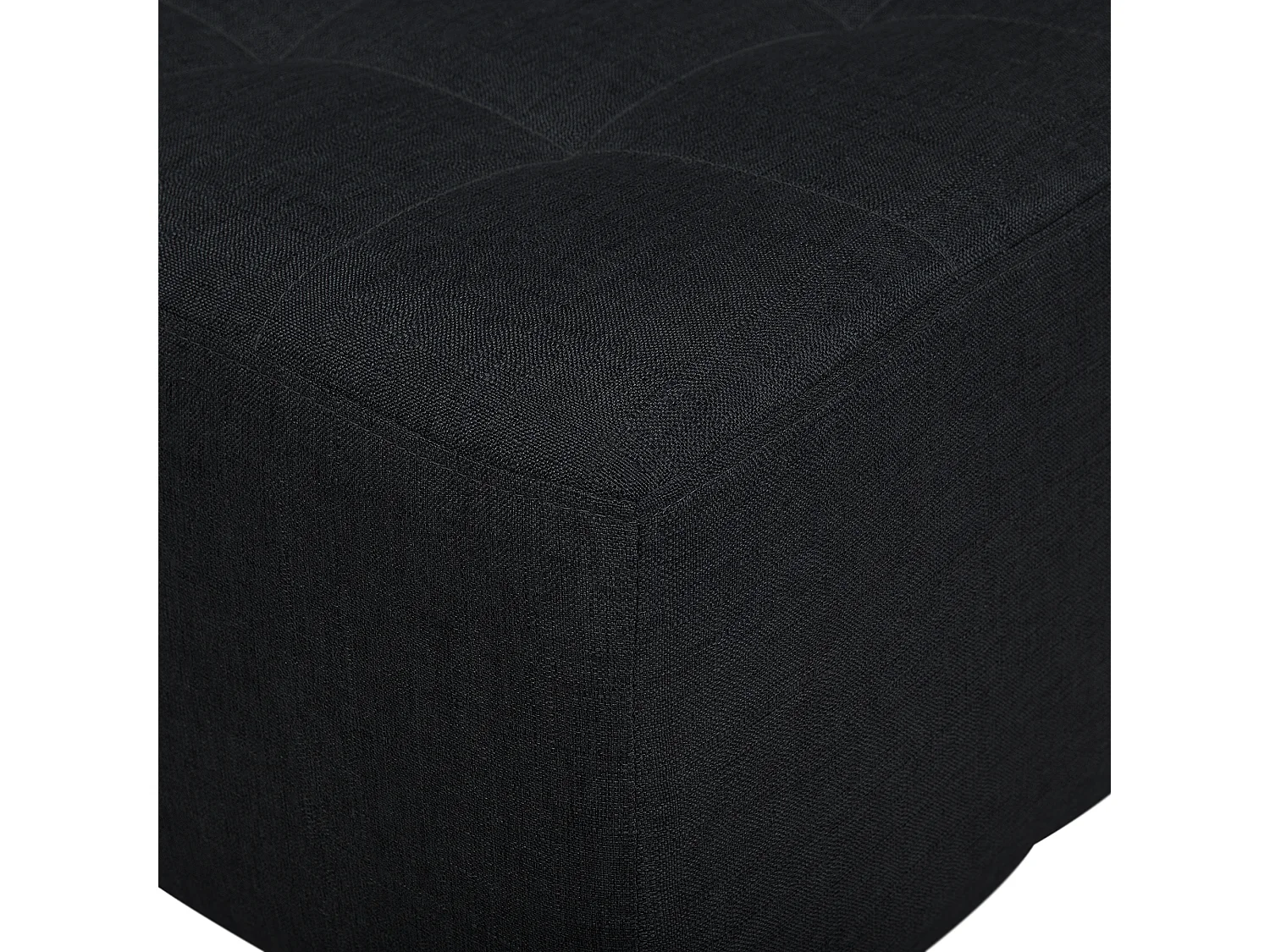 Canapé-lit modulable en forme de U 5 places ABERDEEN Tissu Gris graphite