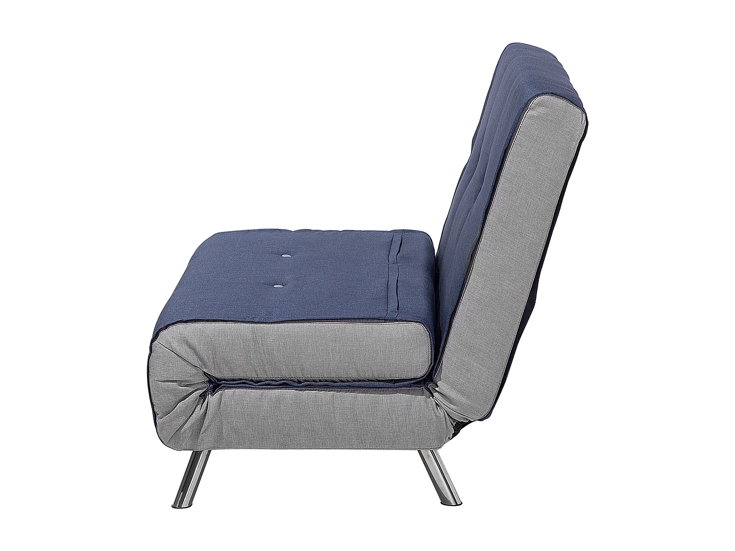 Fauteuil convertible FARRIS Tissu Bleu foncé