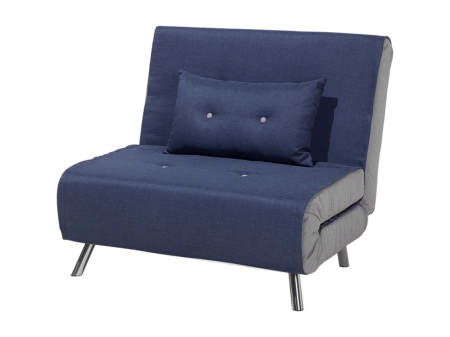 Fauteuil convertible FARRIS Tissu Bleu foncé