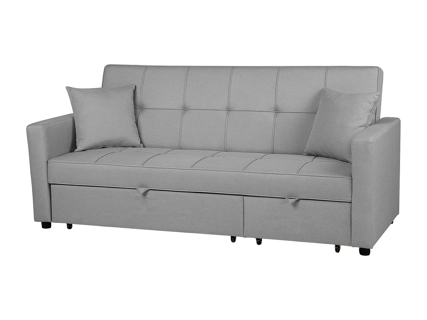 Praktisches Sofa mit Schlaffunktion Gästebett Polstersofa hellgrau Glomma