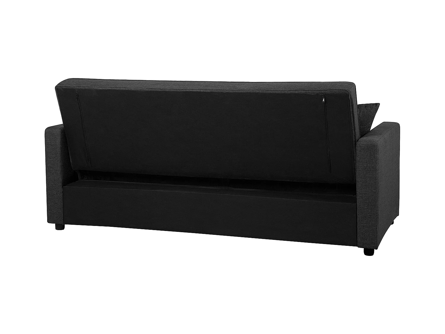 Schlafsofa Sofa mit Schlaffunktion Gästebett Polstersofa dunkelgrau Glomma