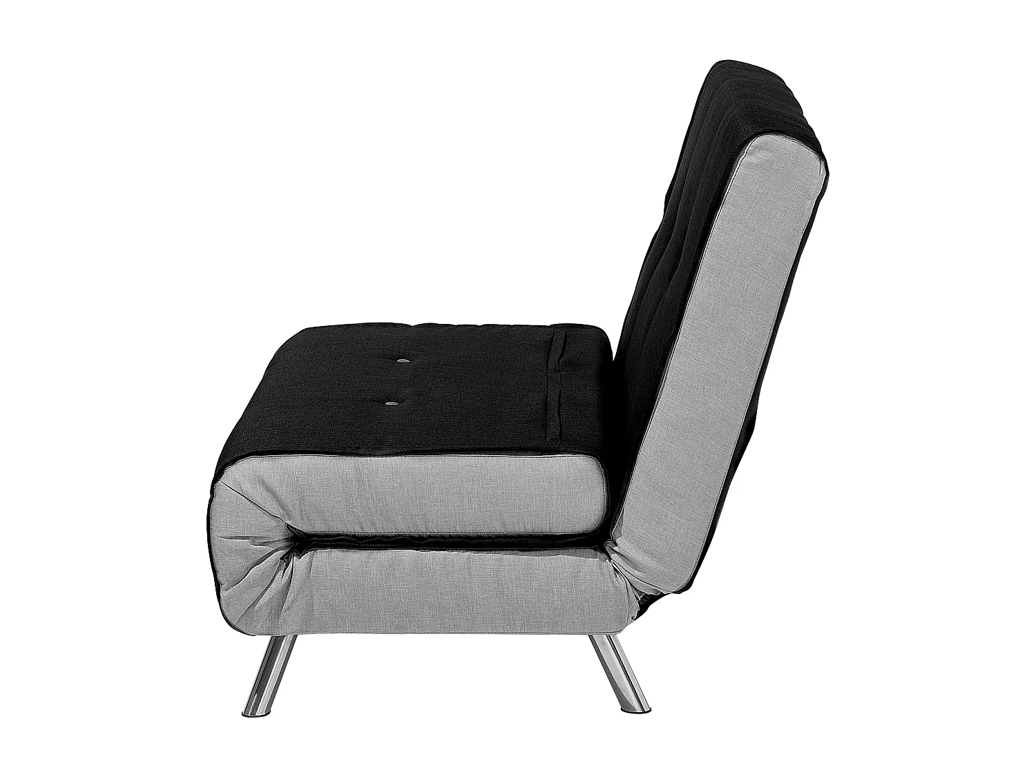 1-Sitzer Schlafsofa FARRIS Stoff Schwarz