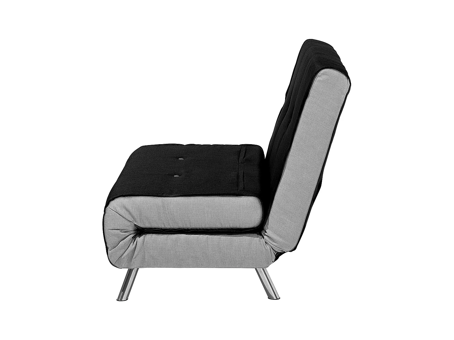 Sofá cama individual FARRIS Tela Negro