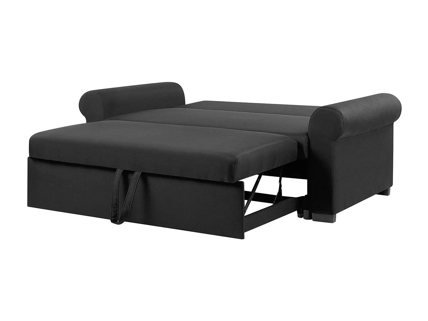 Canapé-lit 2 places SILDA Tissu Noir