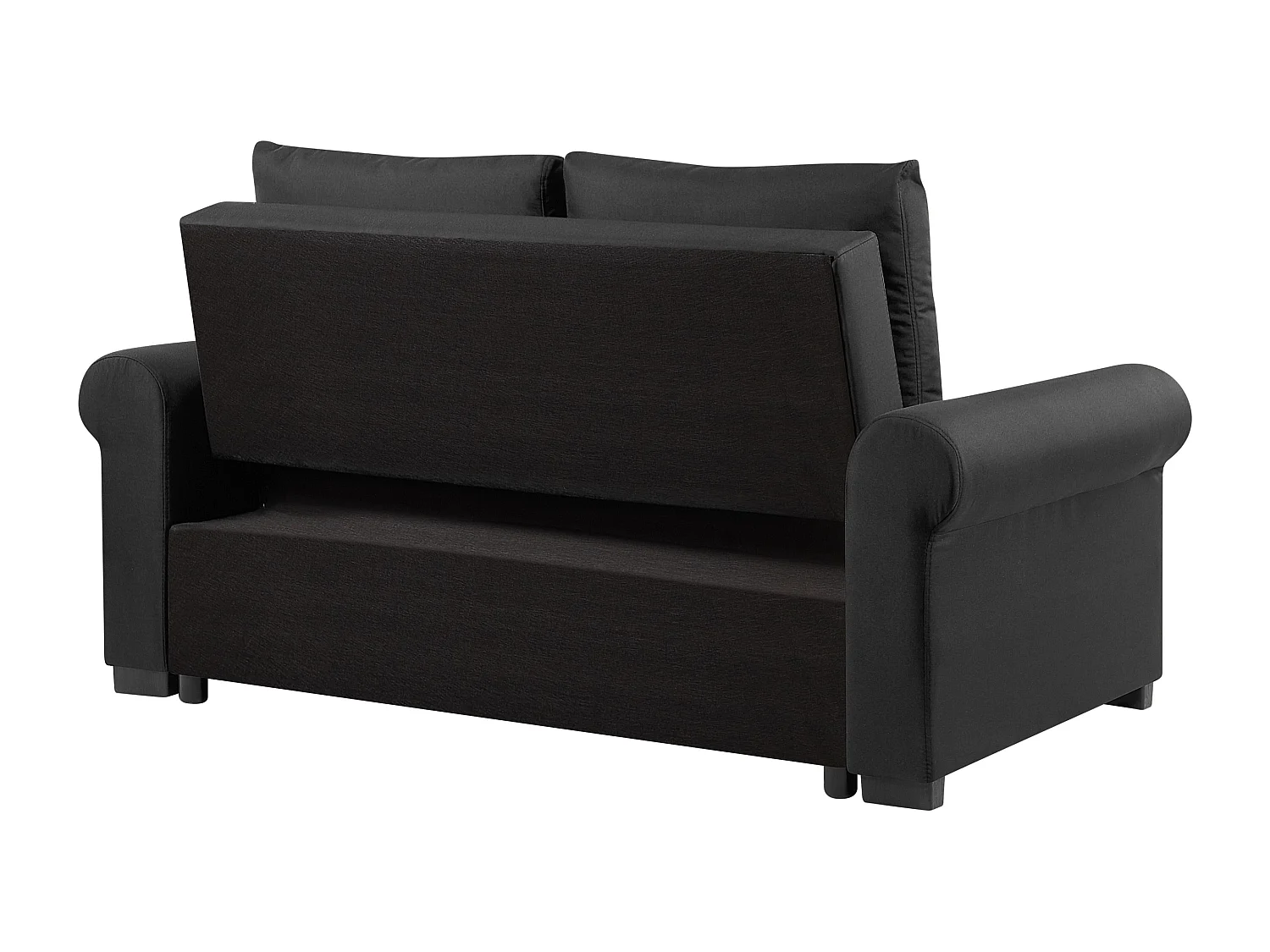Slaapbank SILDA Stof Zwart 2-zitter
