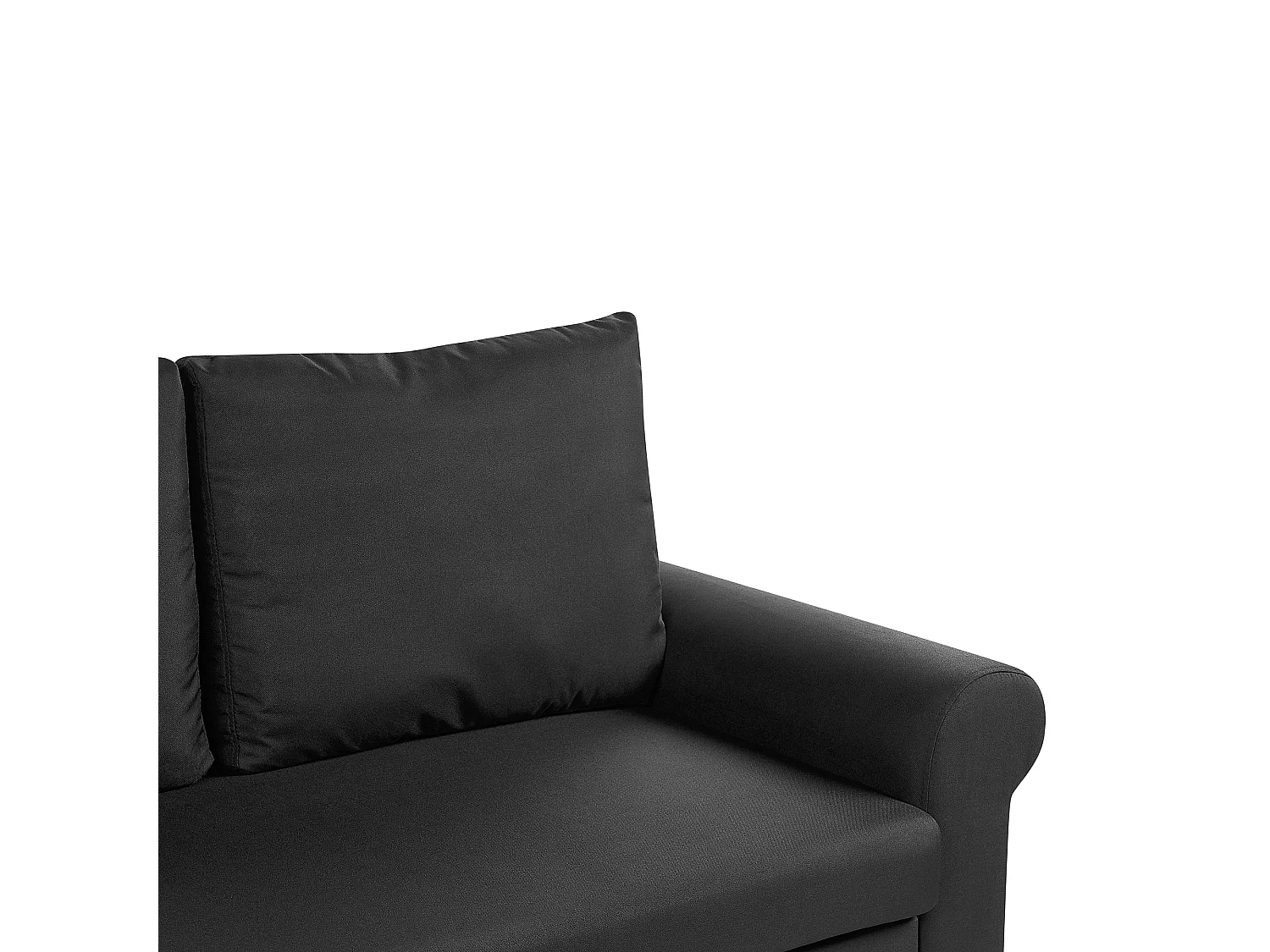 Slaapbank SILDA Stof Zwart 2-zitter