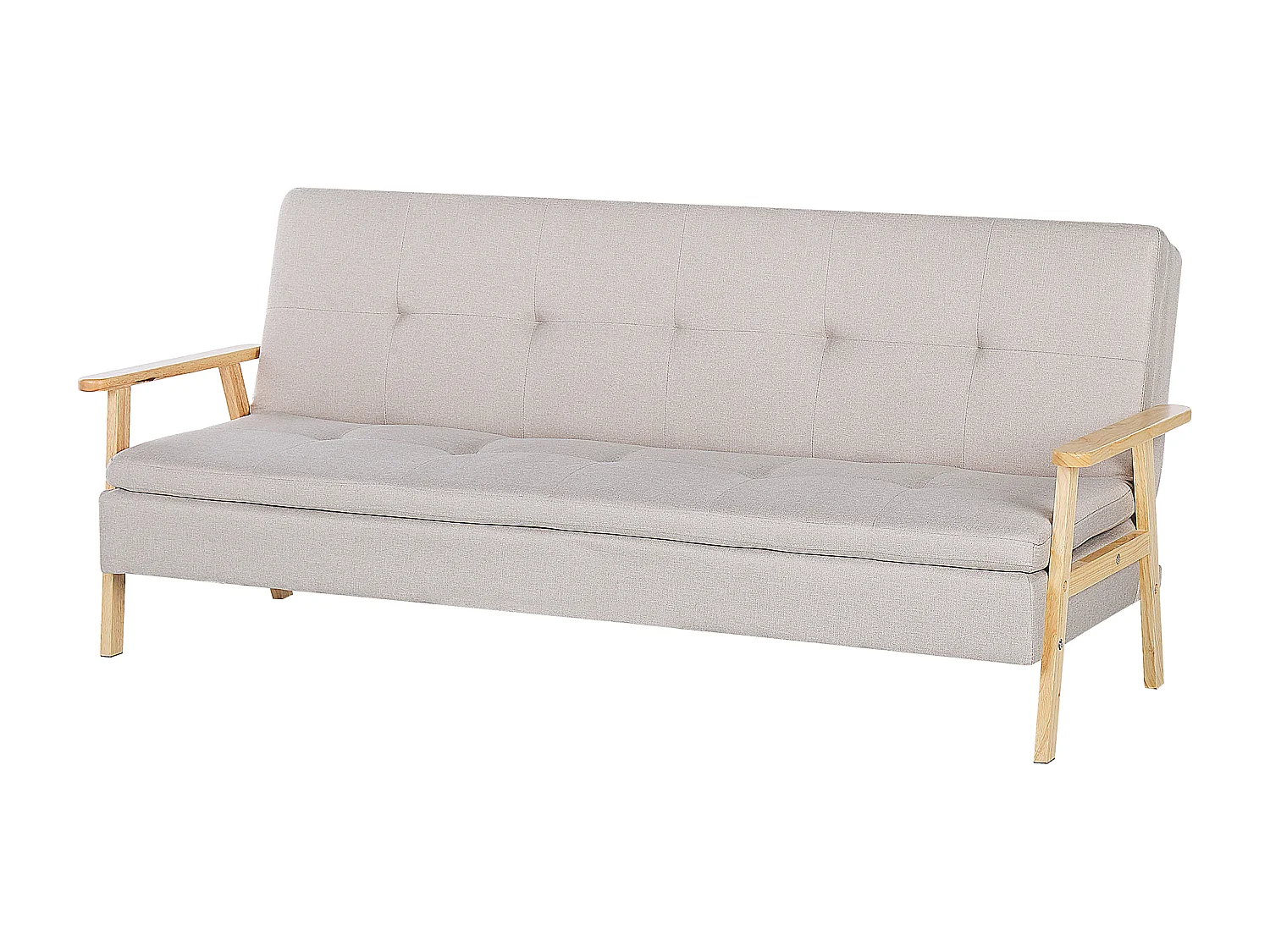 Schlafsofa TJORN Stoff Beige 3-Sitzer