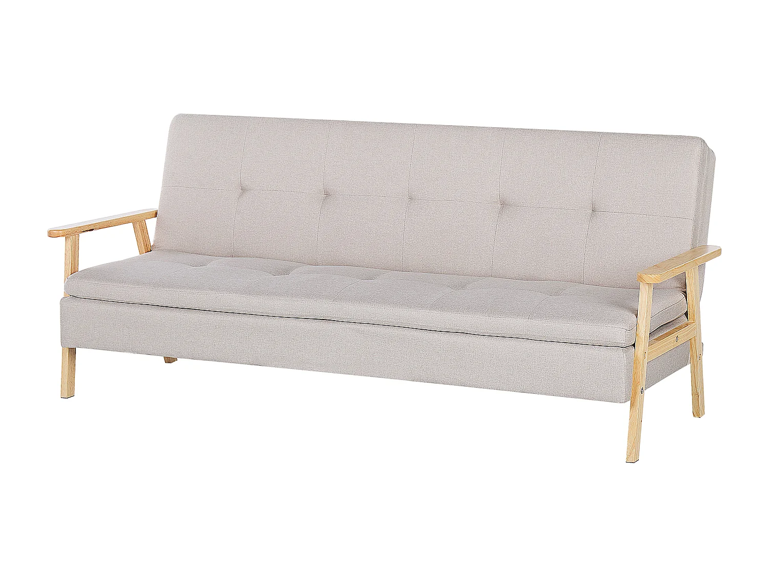 Schlafsofa TJORN Stoff Beige 3-Sitzer