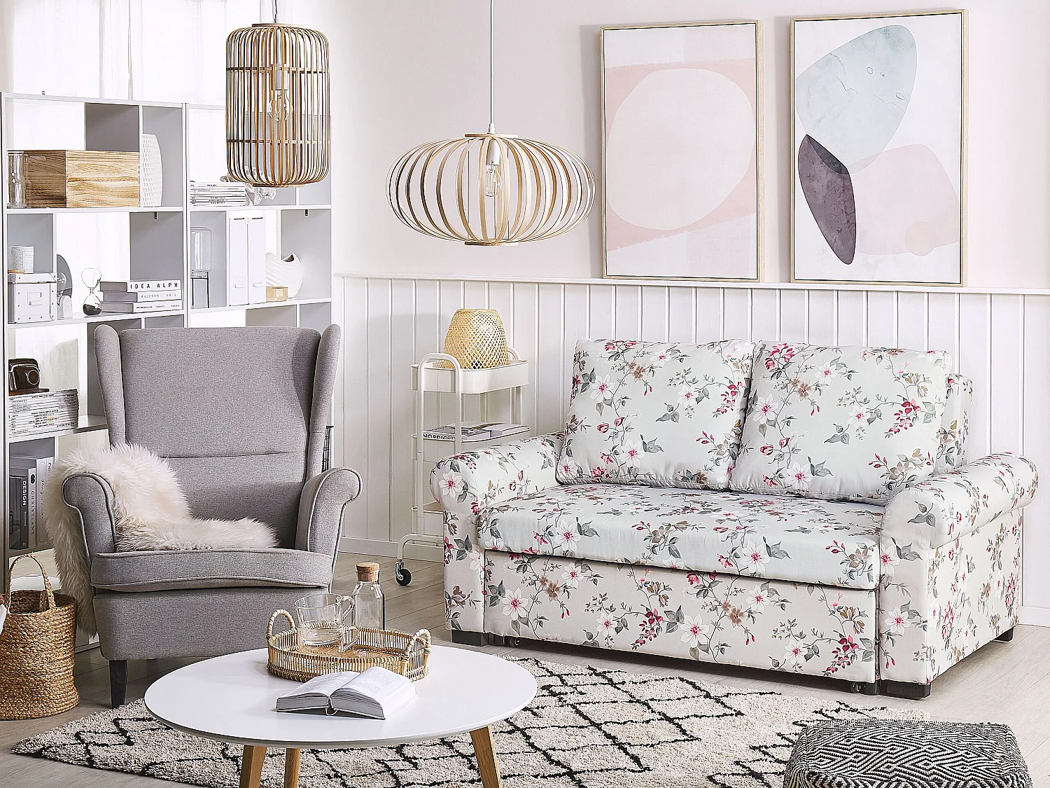 Slaapbank SILDA Stof Multicolor 2-zitter