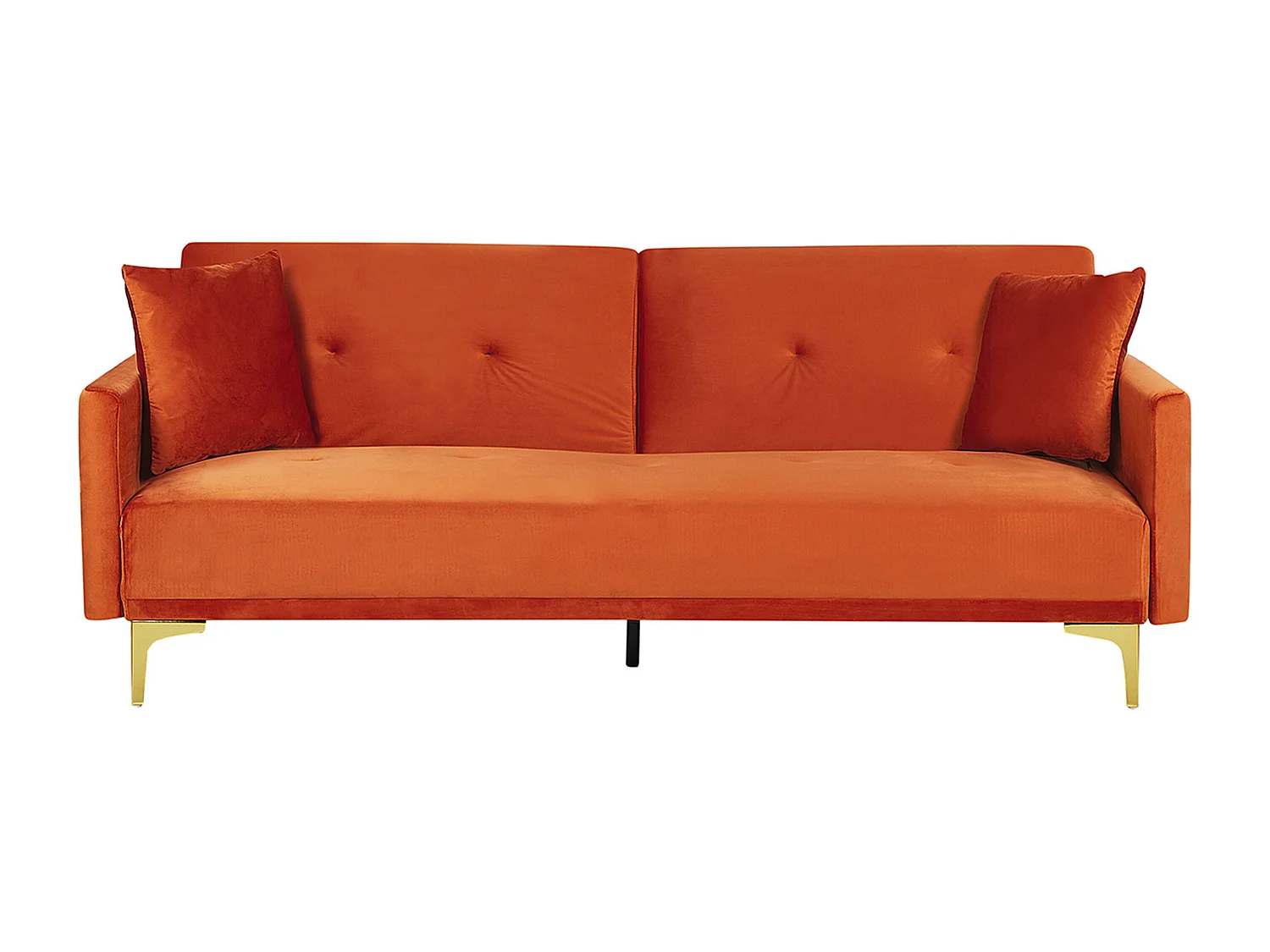 Canapé-lit 3 places LUCAN Velours Orange