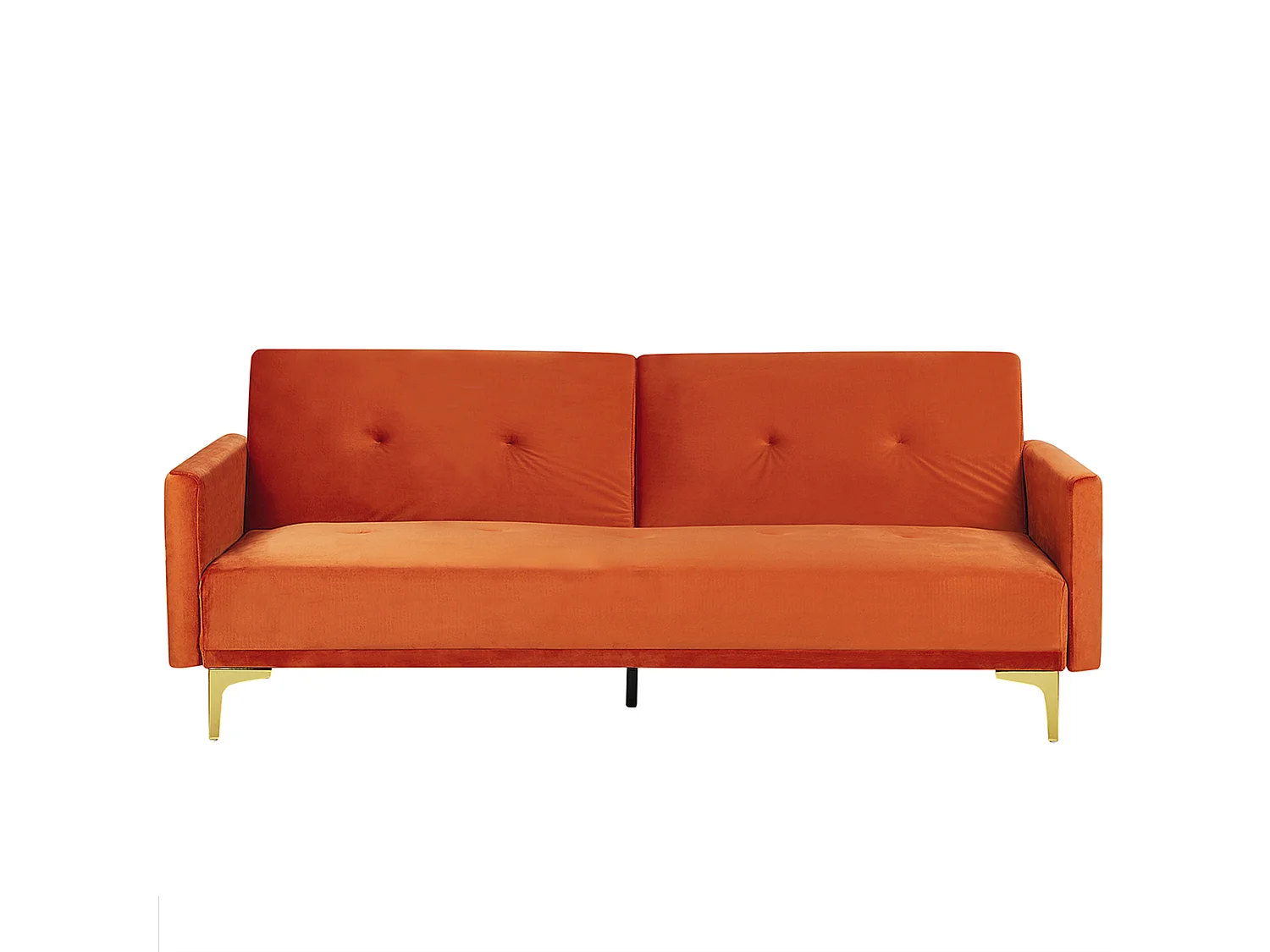 Canapé-lit 3 places LUCAN Velours Orange