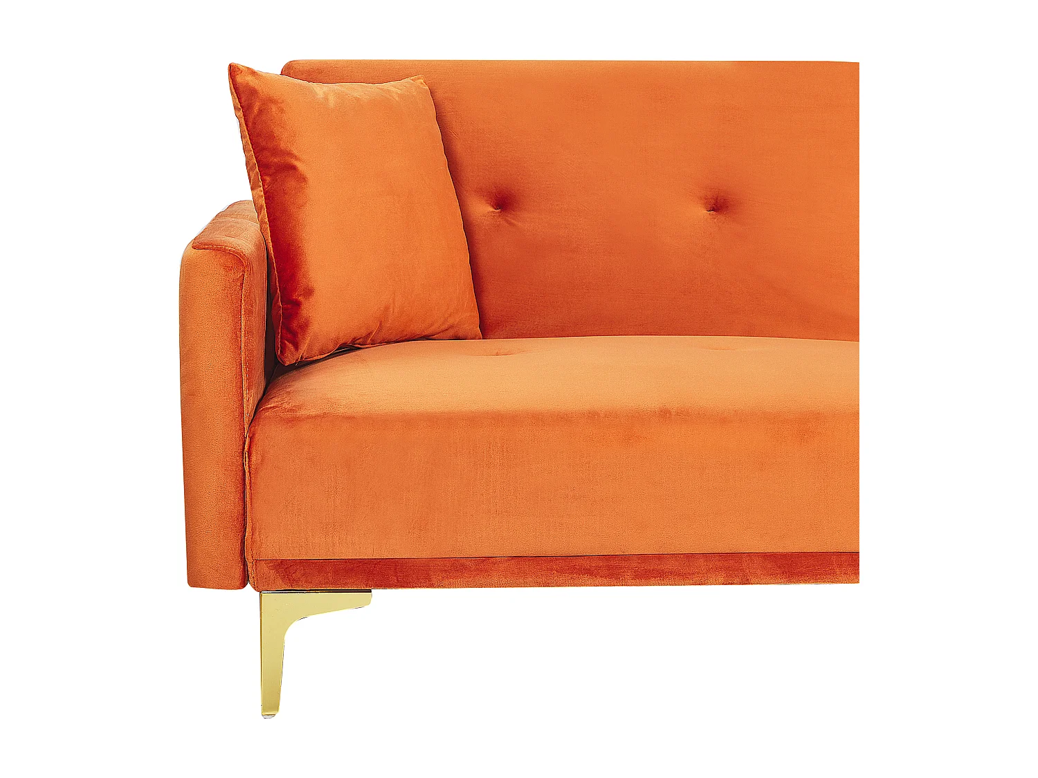 Canapé-lit 3 places LUCAN Velours Orange