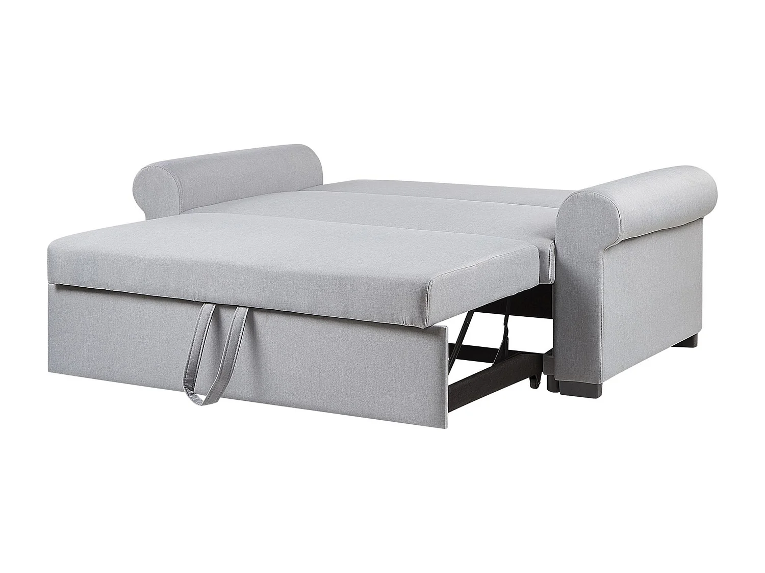Canapé-lit 2 places SILDA Tissu Gris clair