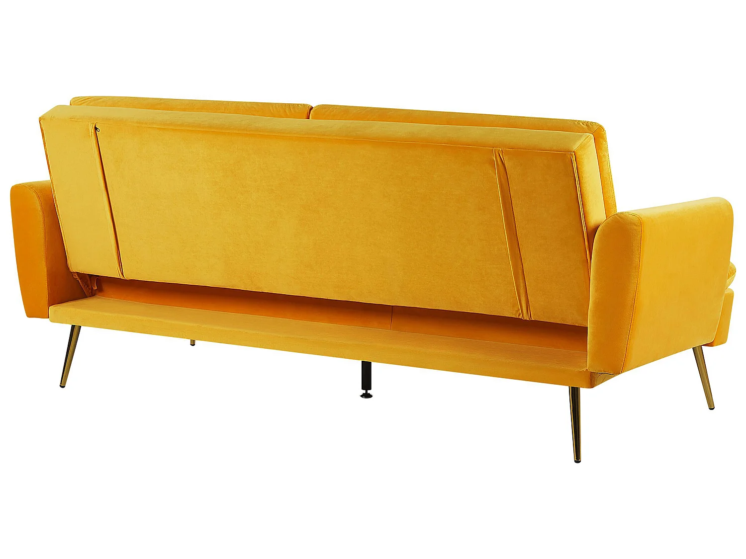 Moderner 3-Sitzer Sofa Samtstoff gelb Vettre