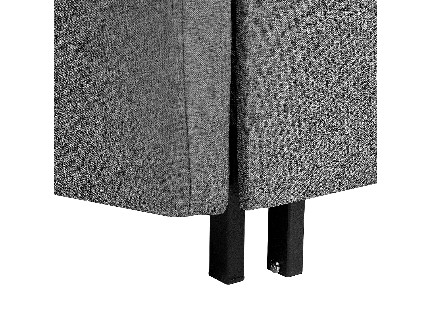 Canapé-lit 2 places HOVIN Tissu Gris