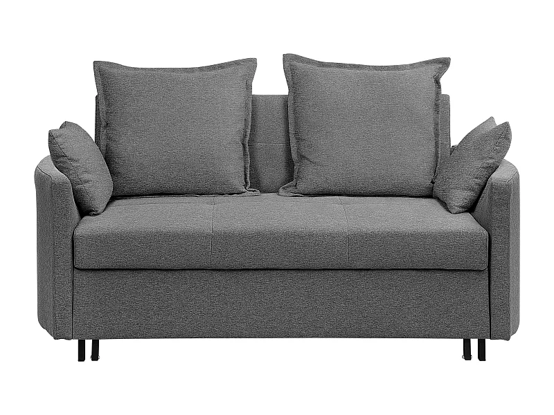 Sofa rozkładana HOVIN Szary dla 2 osób