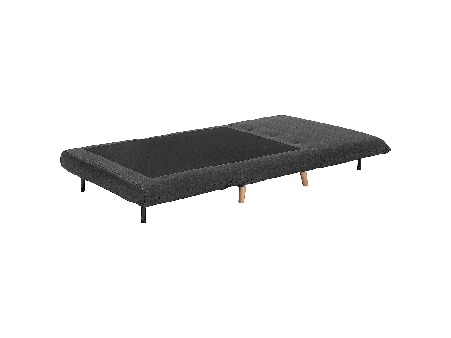 1-Sitzer Schlafsofa SETTEN Stoff Dunkelgrau