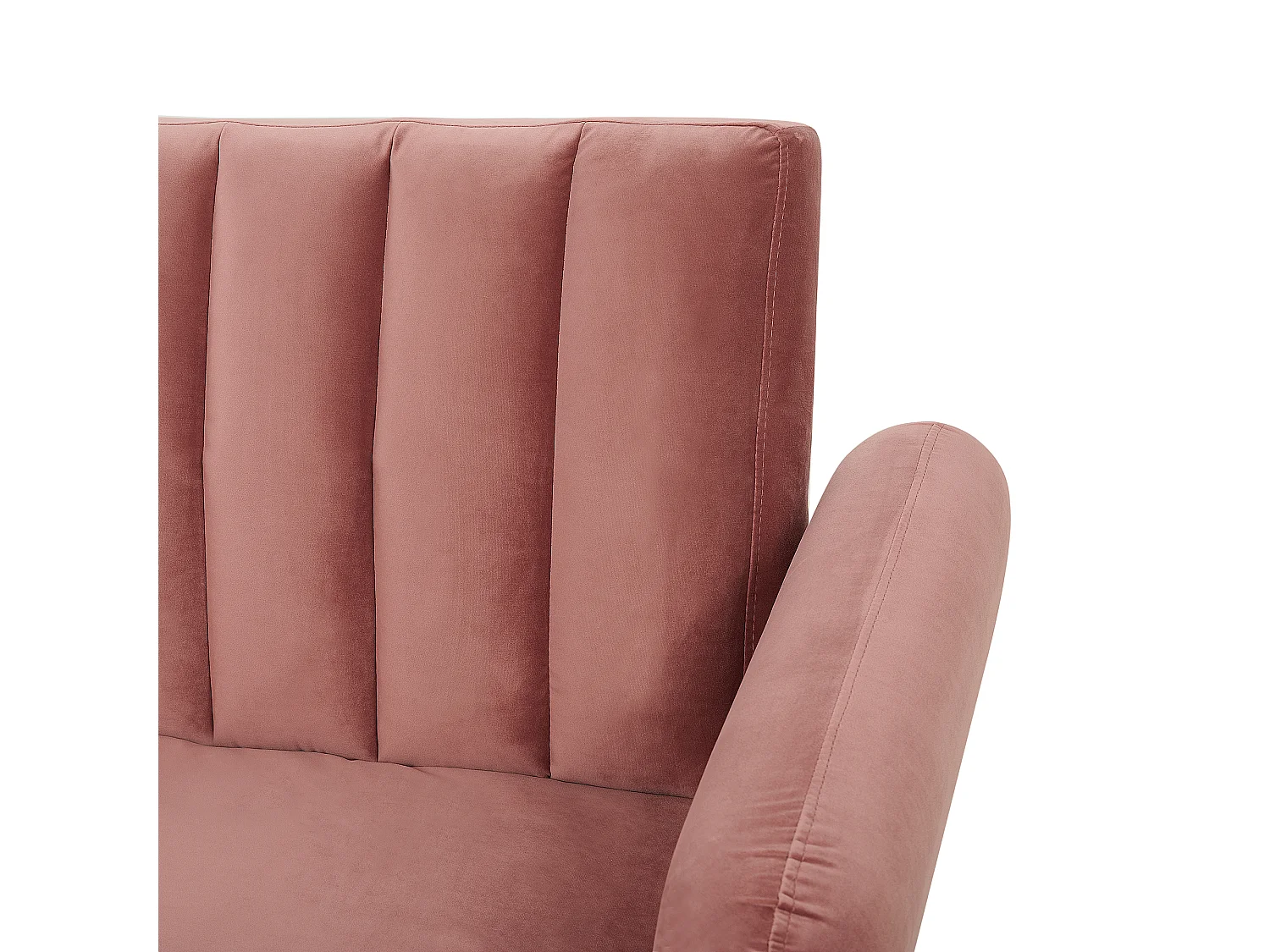 Canapé-lit 3 places VIMMERBY Velours Rose