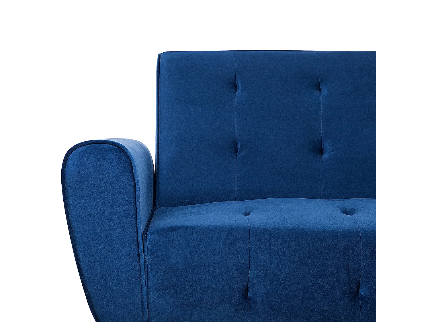 Divano letto SELNES Velluto Blu marino 3 posti