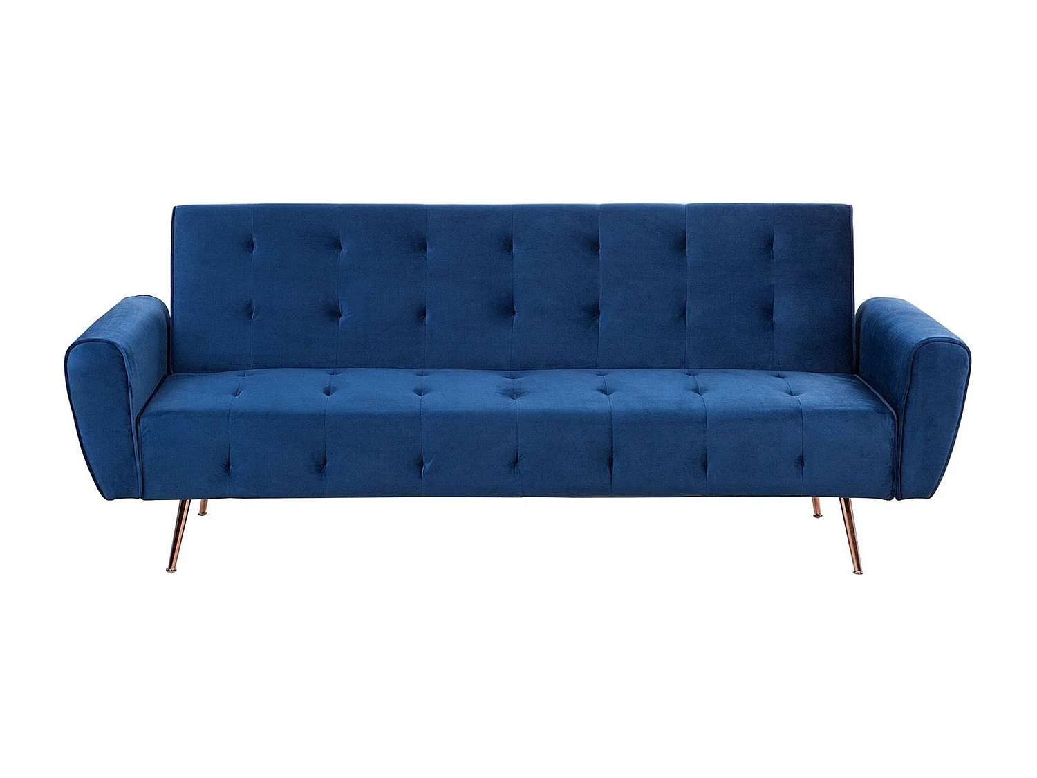 Slaapbank SELNES Fluweel Marineblauw 3-zitter