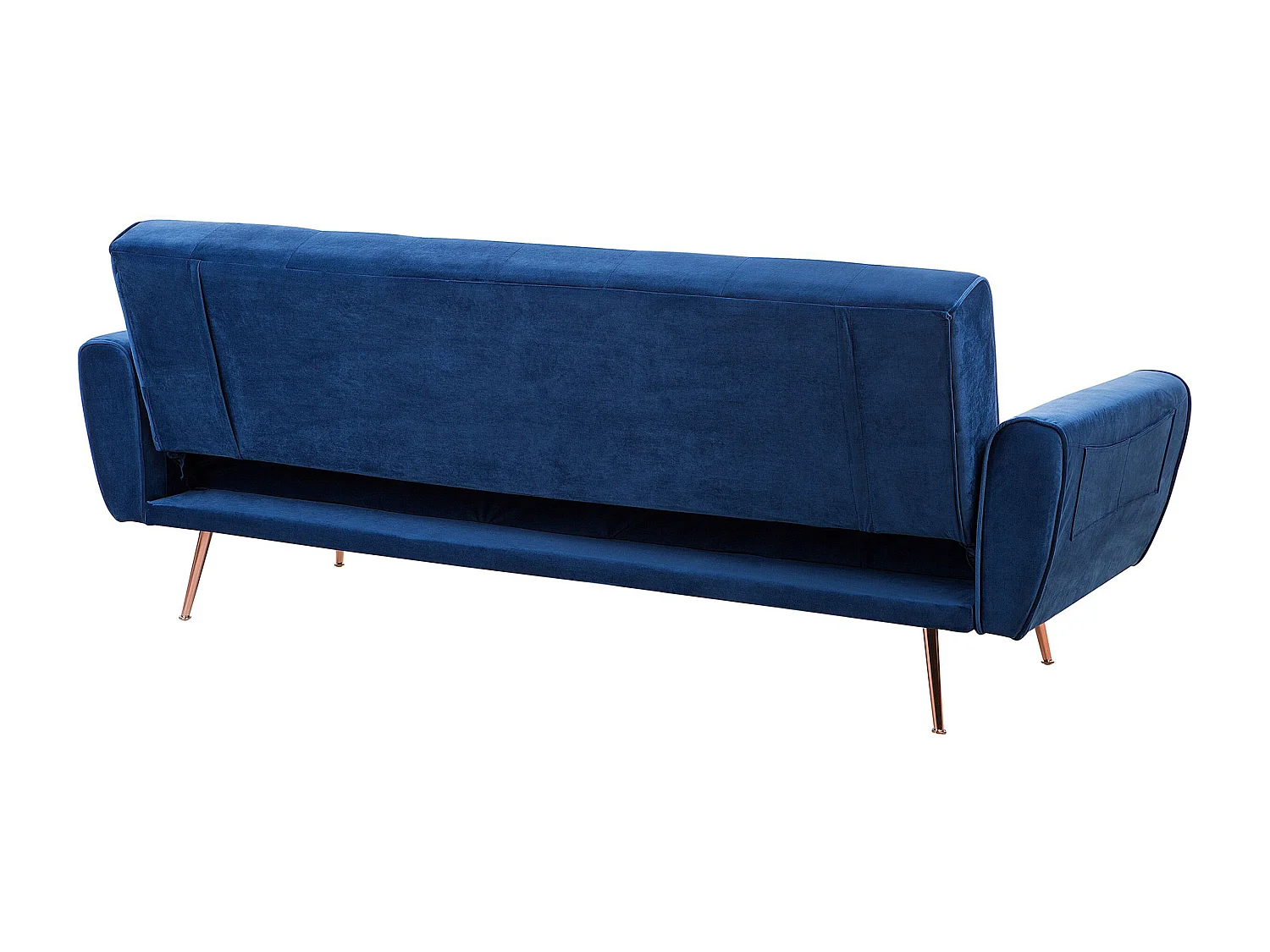 Slaapbank SELNES Fluweel Marineblauw 3-zitter