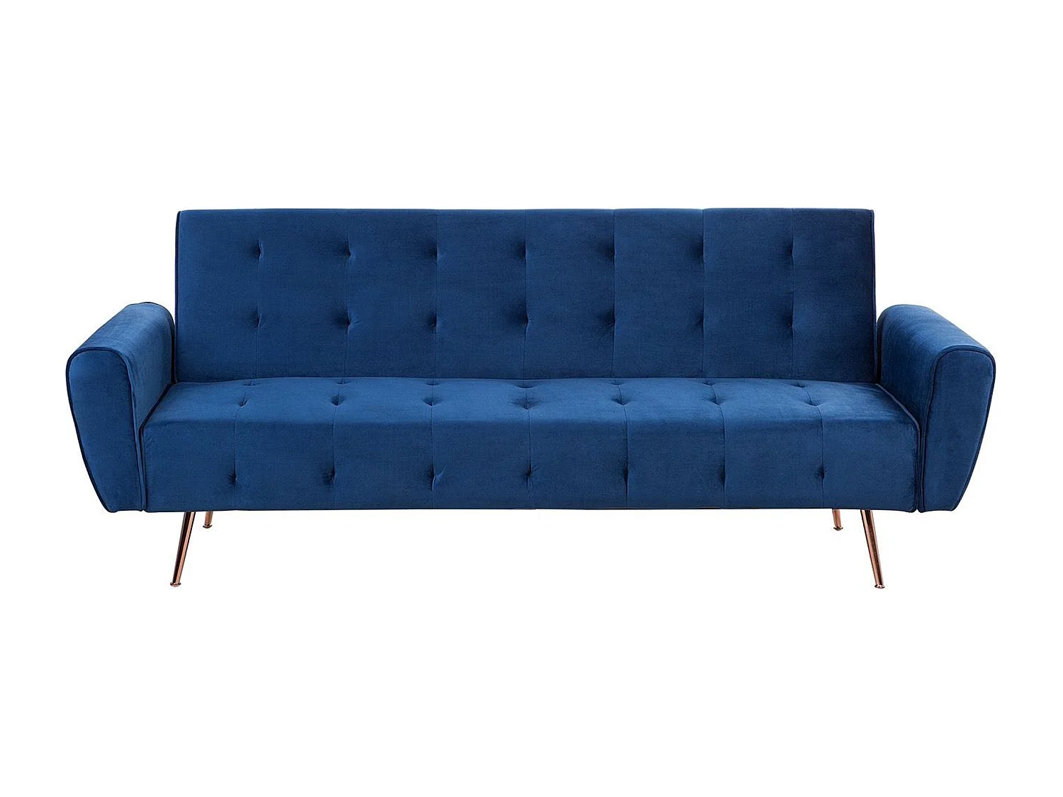 Slaapbank SELNES Fluweel Marineblauw 3-zitter