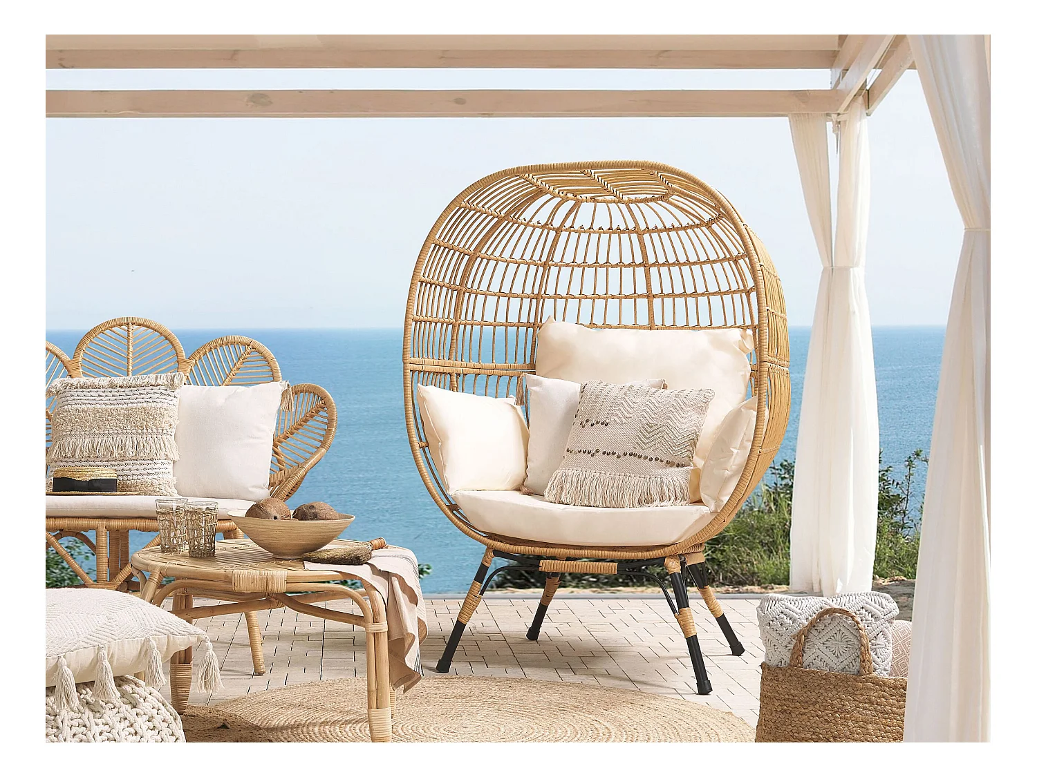 Sedia da giardino VEROLI Beige