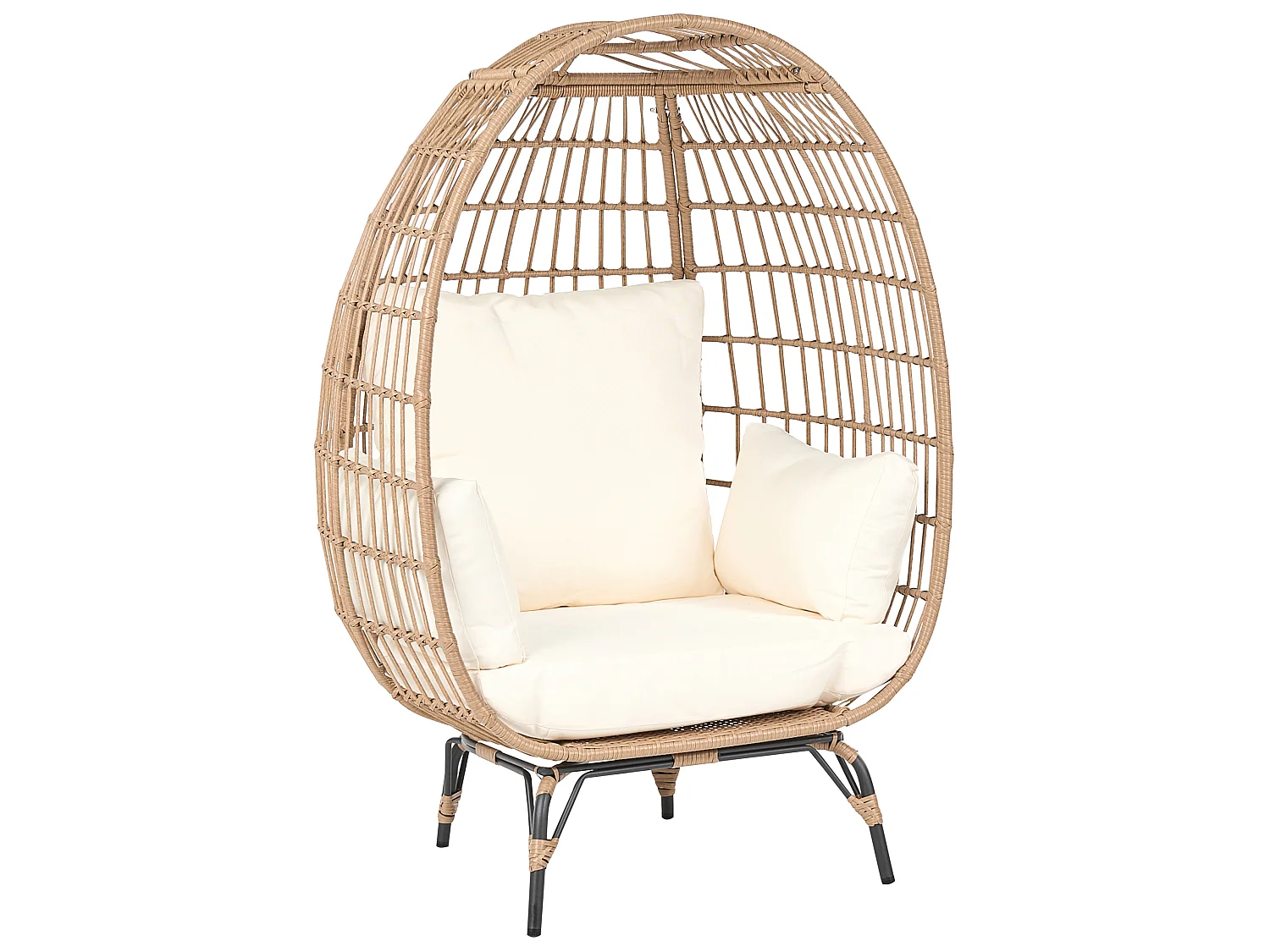 Chaise de jardin VEROLI Polyrotin Beige