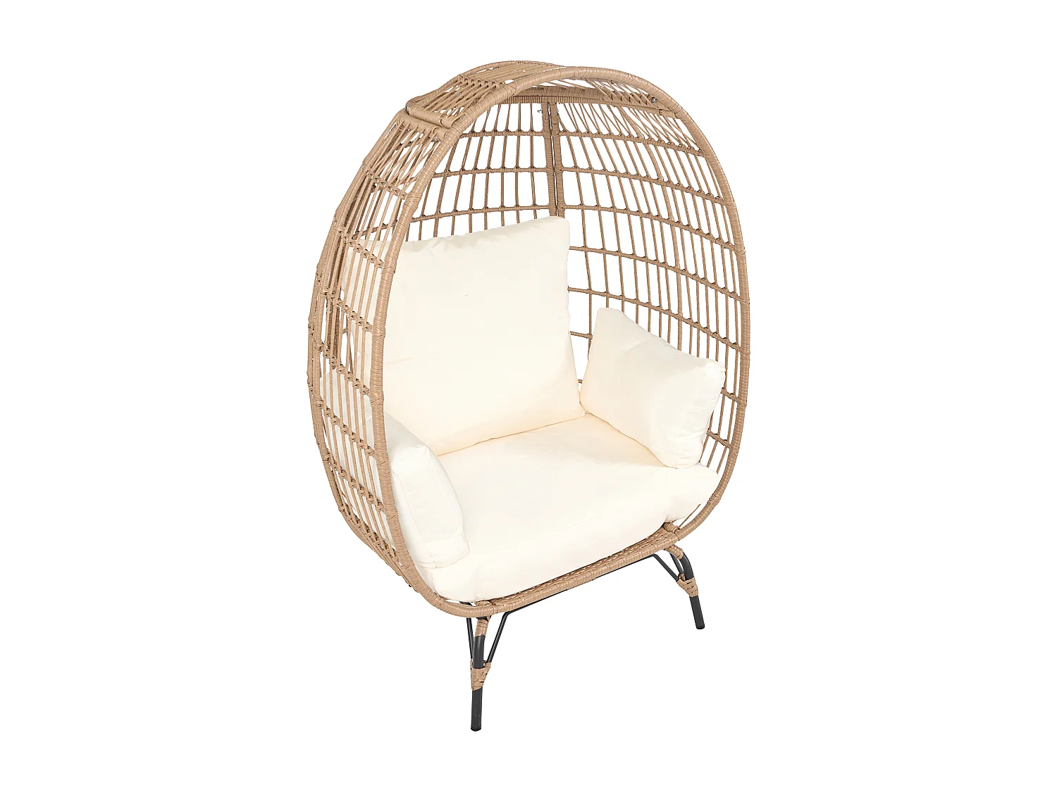 Chaise de jardin VEROLI Polyrotin Beige