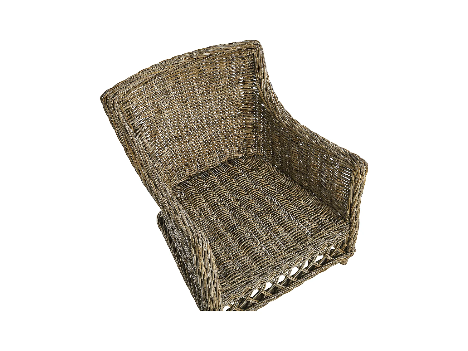 Set van 2 stoelen met zitkussen RIBOLLA Rotan Lichte houtkleur