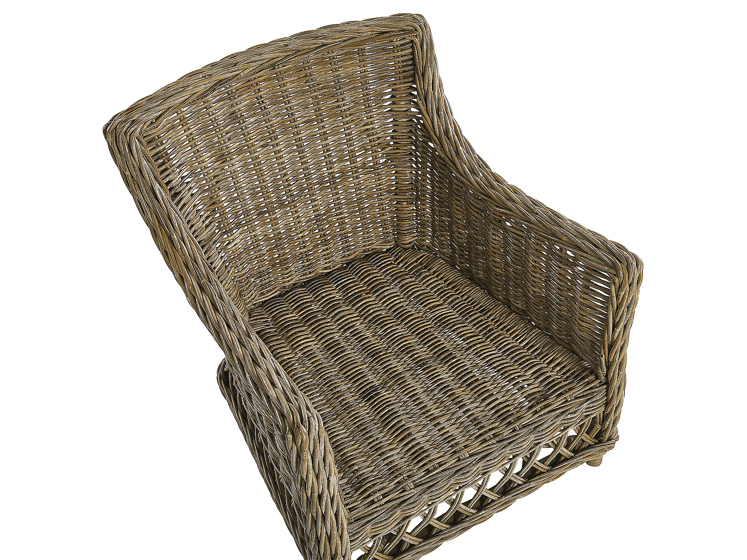 Set van 2 stoelen met zitkussen RIBOLLA Rotan Lichte houtkleur