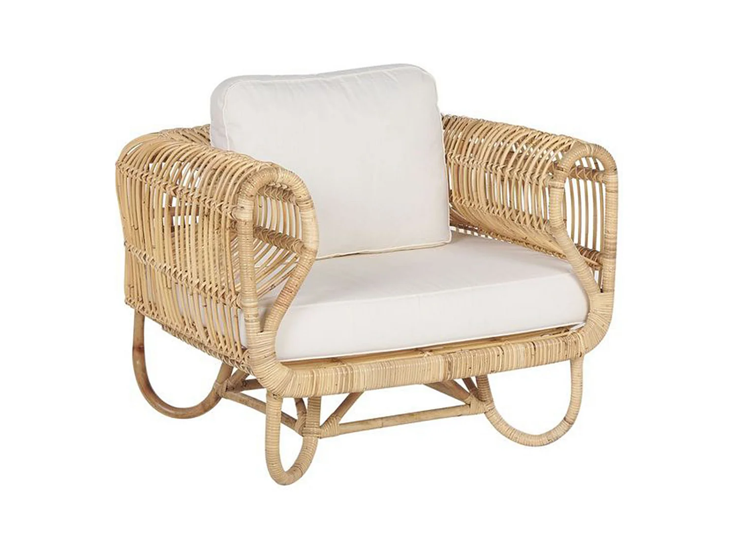 Fauteuil de jardin DOLCEDO Rotin Naturel