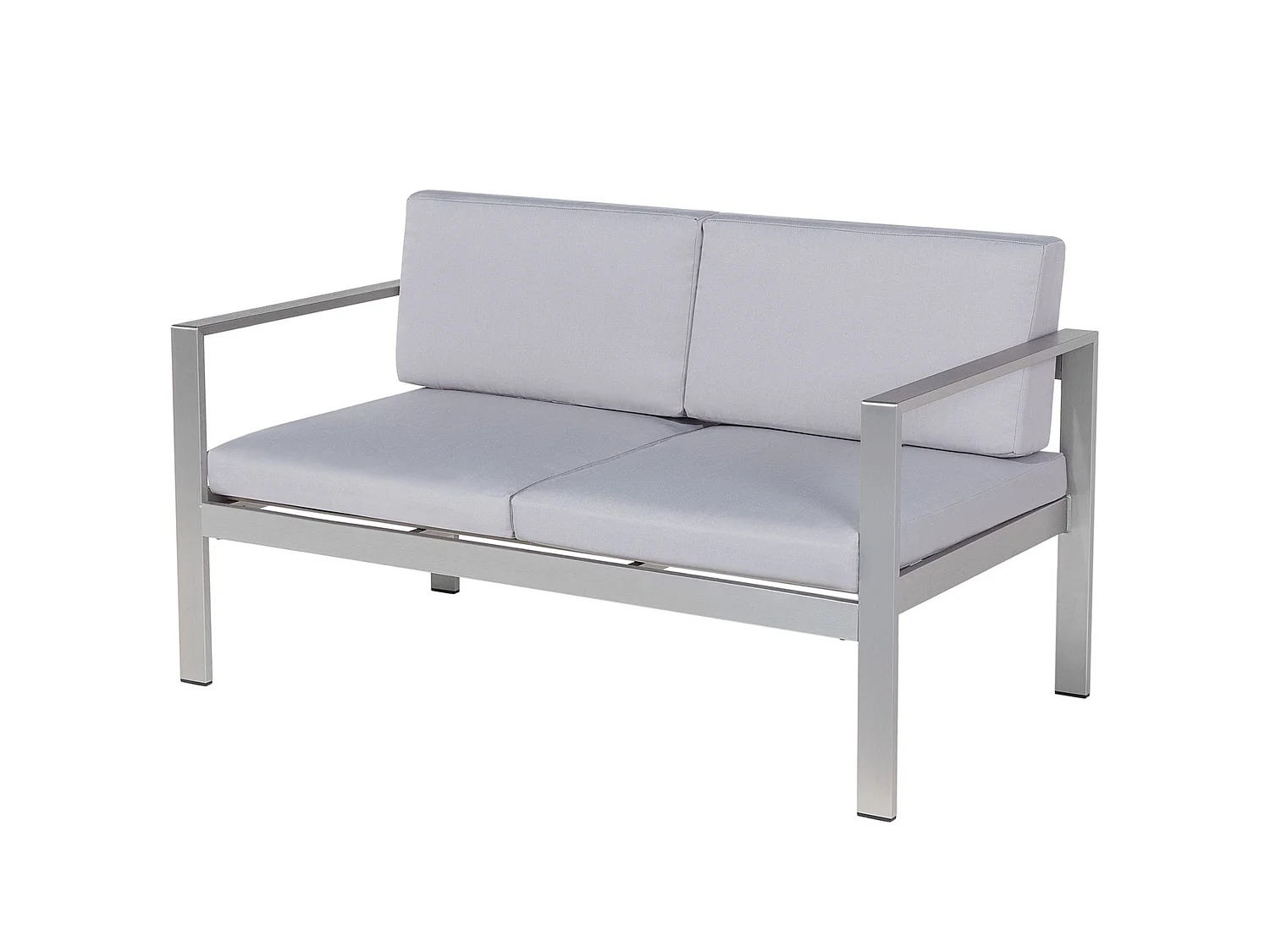 Set da giardino con tavolo 4 posti SALERNO Metallo Grigio chiaro