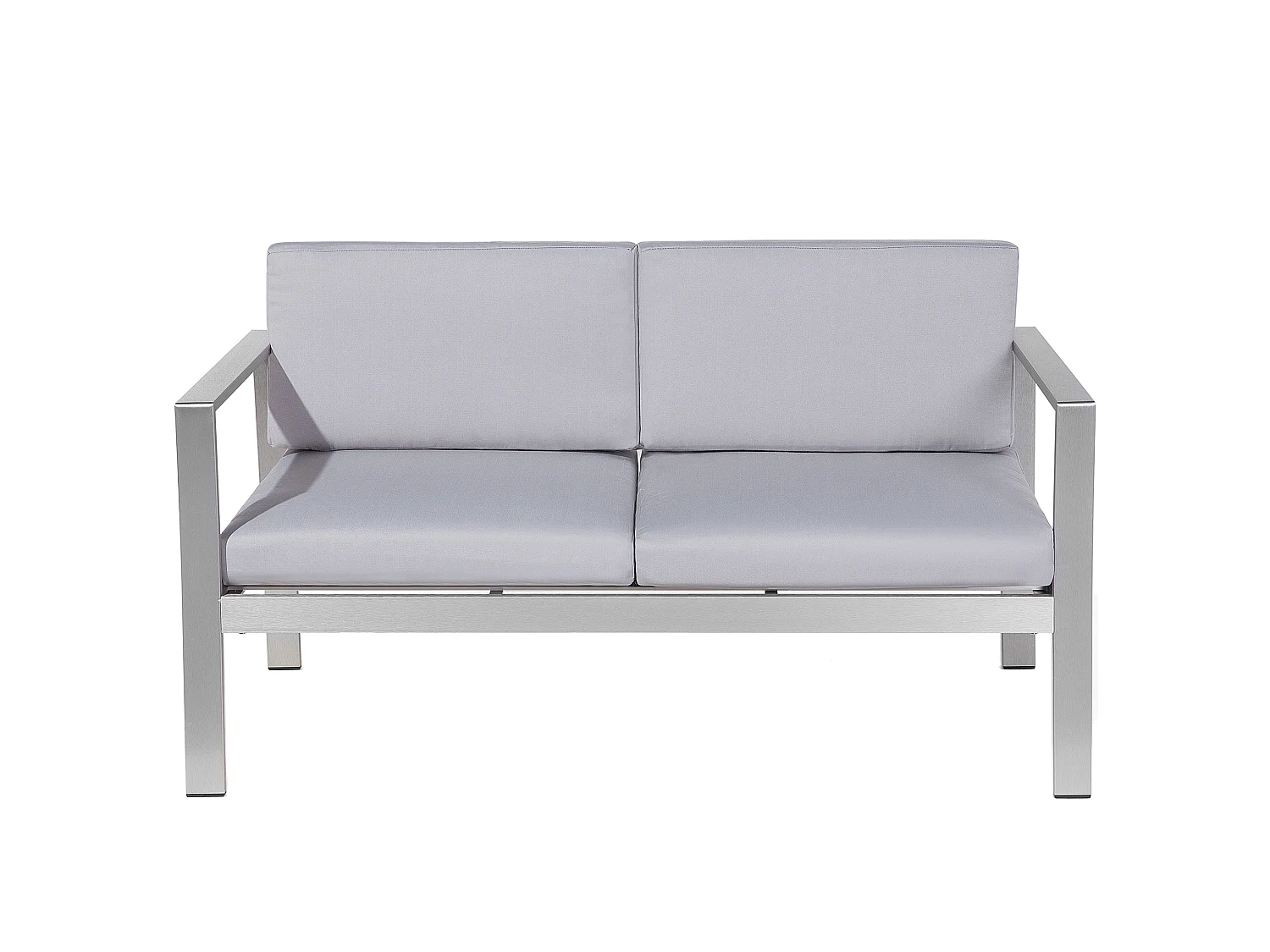 Set da giardino con tavolo 4 posti SALERNO Metallo Grigio chiaro