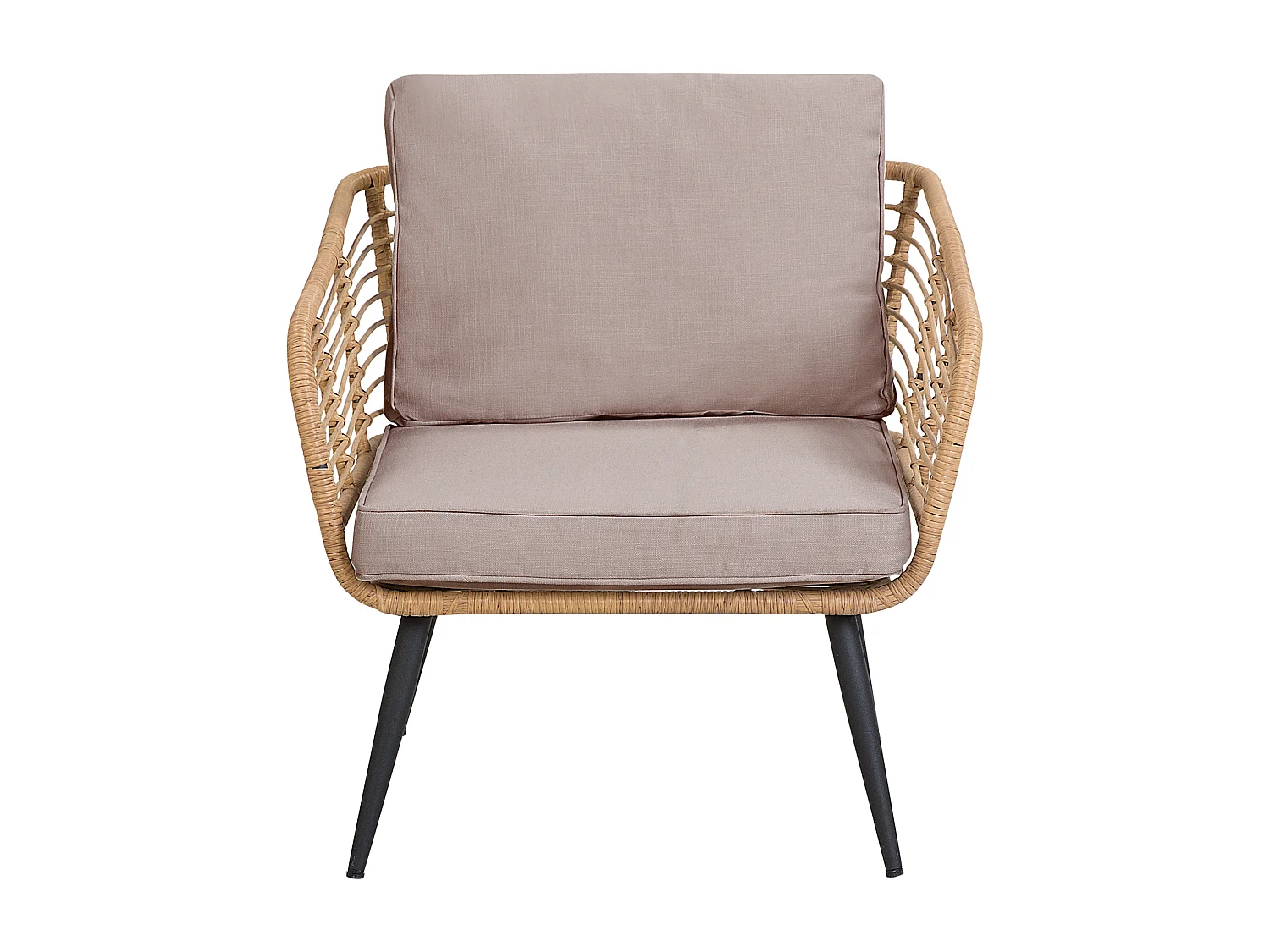 Loungeset met tafel 4-zitter CORINTH II Natuurlijk