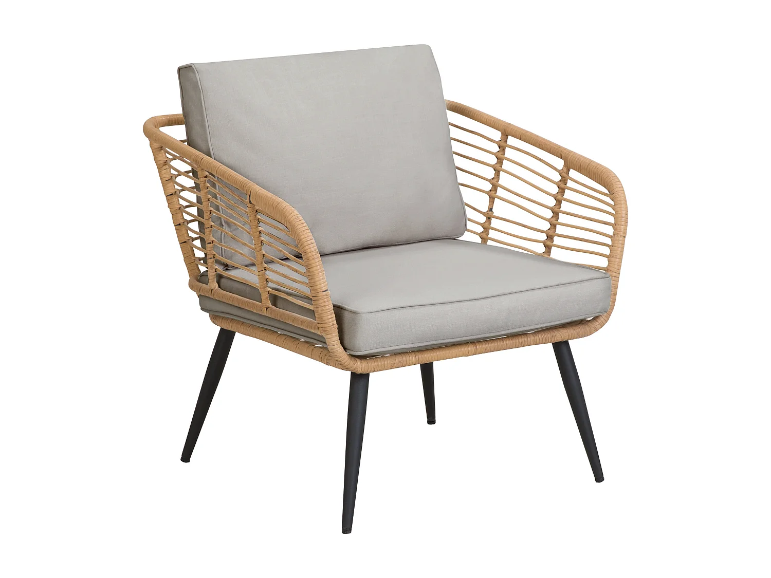 Ensemble de salon de jardin avec table 4 places CORINTH II Naturel