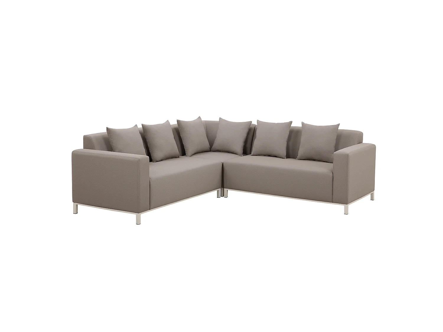 Ensemble de canapés d'angle de jardin 5 places BELIZE Côté gauche Beige